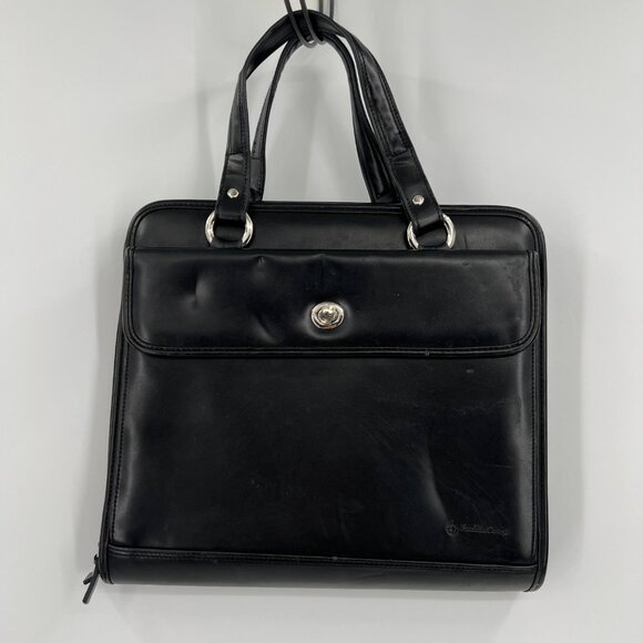 Franklin Covey Briefcase Style 3 Ring Binder with Calculator and Turnlock Pocket - Picture 1 of 6